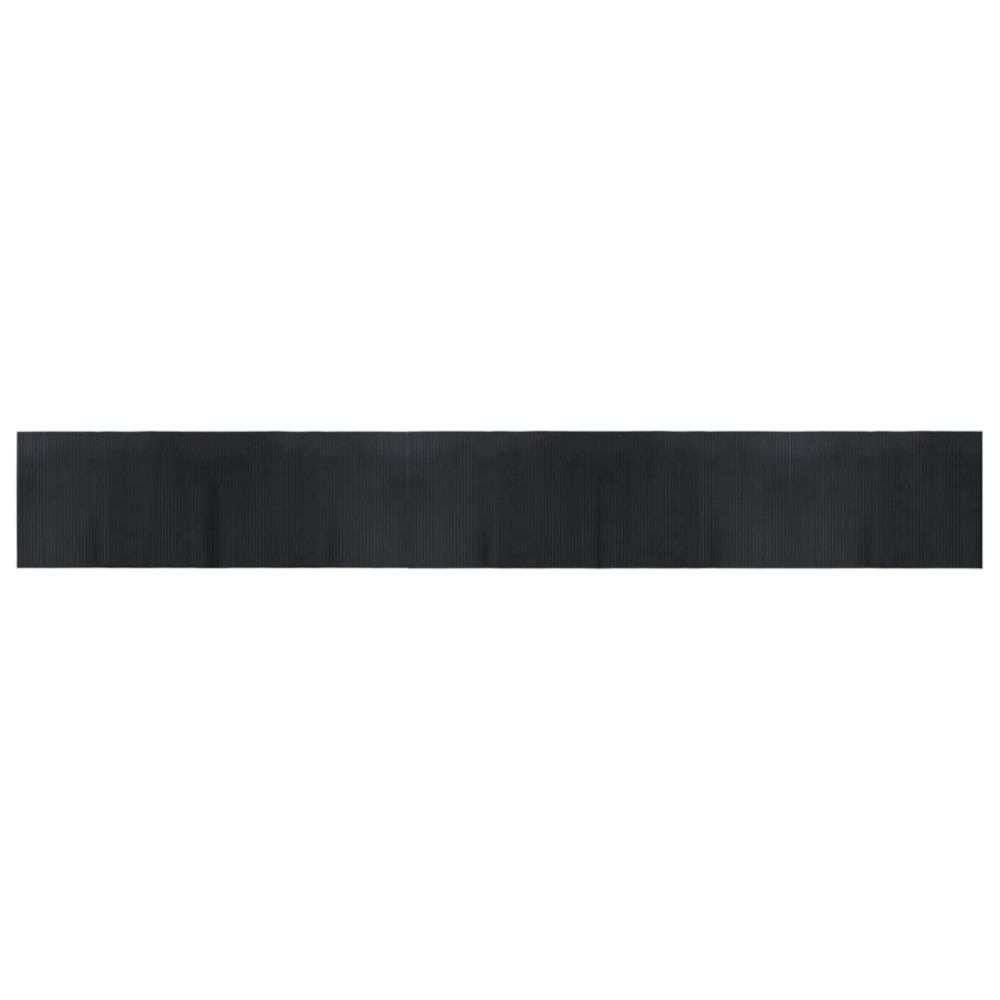 vidaXL Covor dreptunghiular, negru, 70x500 cm, bambus