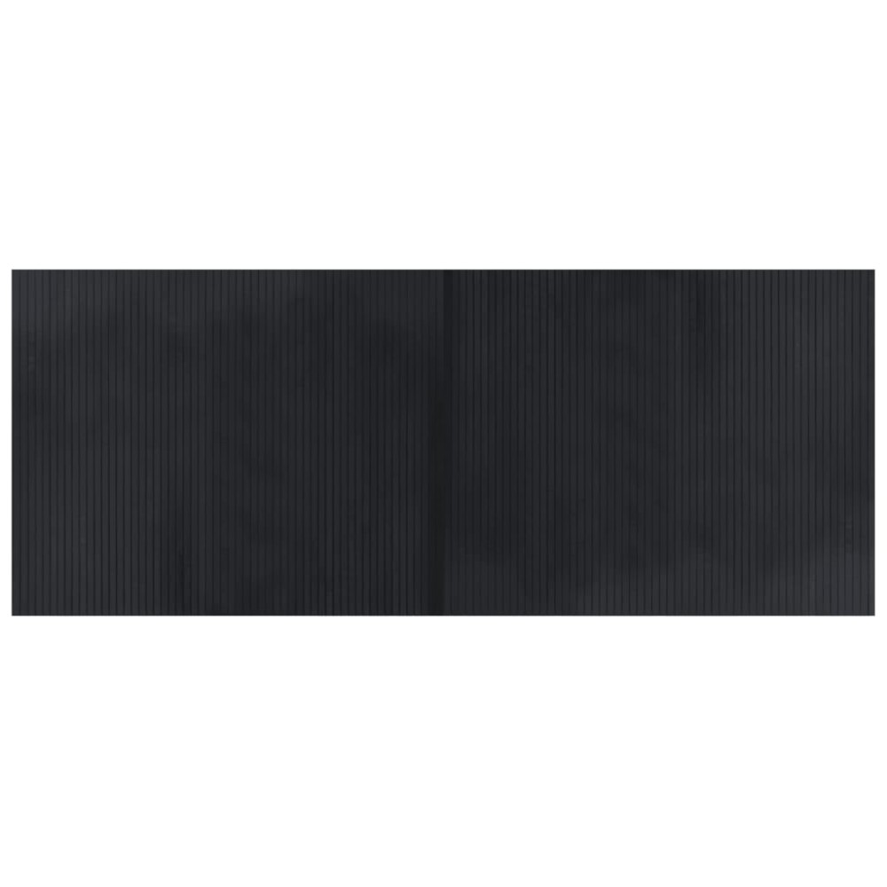 vidaXL Covor dreptunghiular, negru, 80x200 cm, bambus