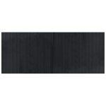 vidaXL Covor dreptunghiular, negru, 80x200 cm, bambus