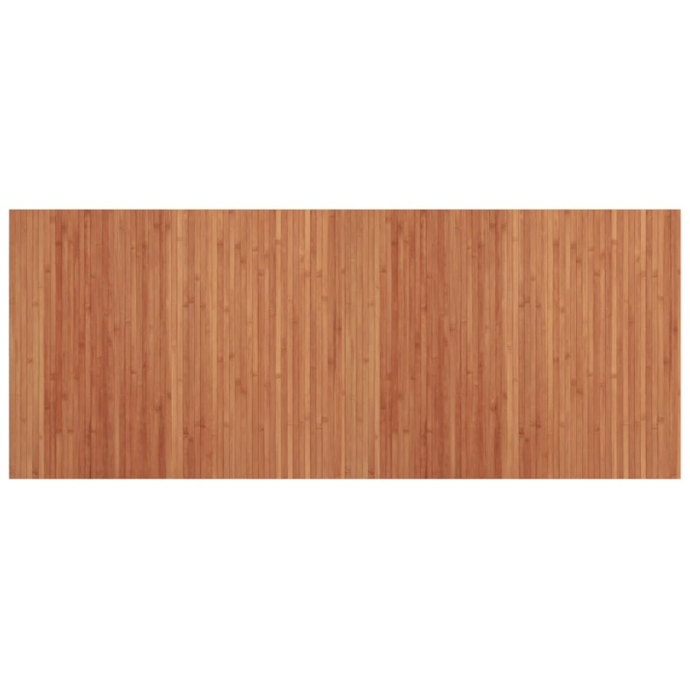 vidaXL Covor dreptunghiular, maro, 80x200 cm, bambus