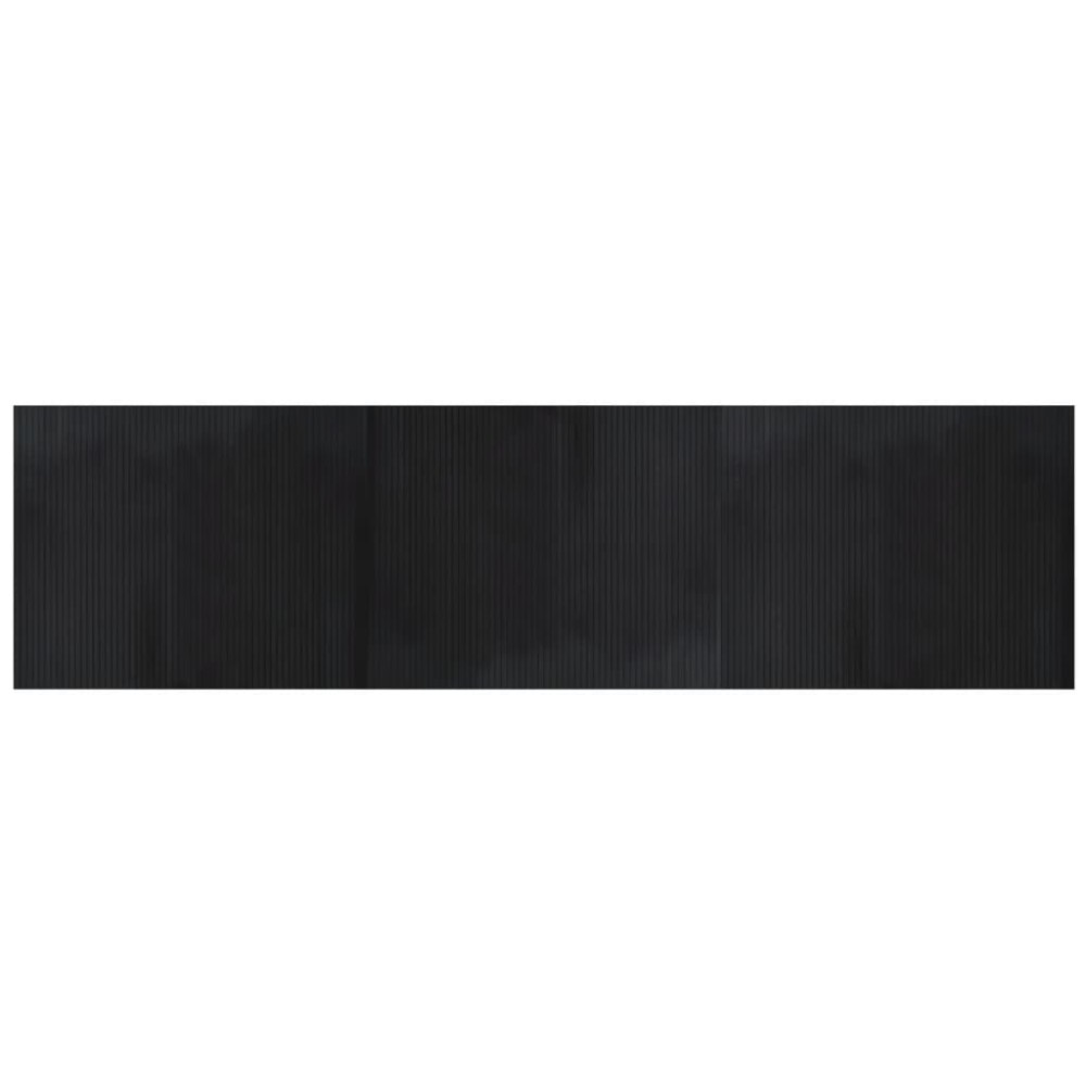 vidaXL Covor dreptunghiular, negru, 80x300 cm, bambus