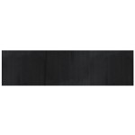 vidaXL Covor dreptunghiular, negru, 80x300 cm, bambus