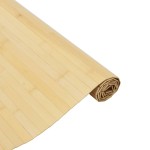 vidaXL Covor dreptunghiular, natural deschis, 80x300 cm, bambus