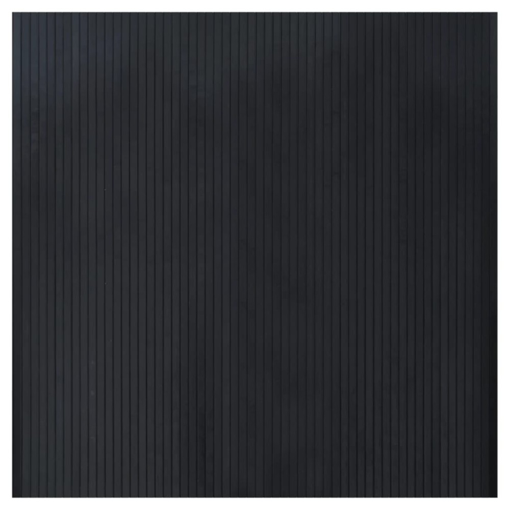 vidaXL Covor dreptunghiular, negru, 100x100 cm, bambus