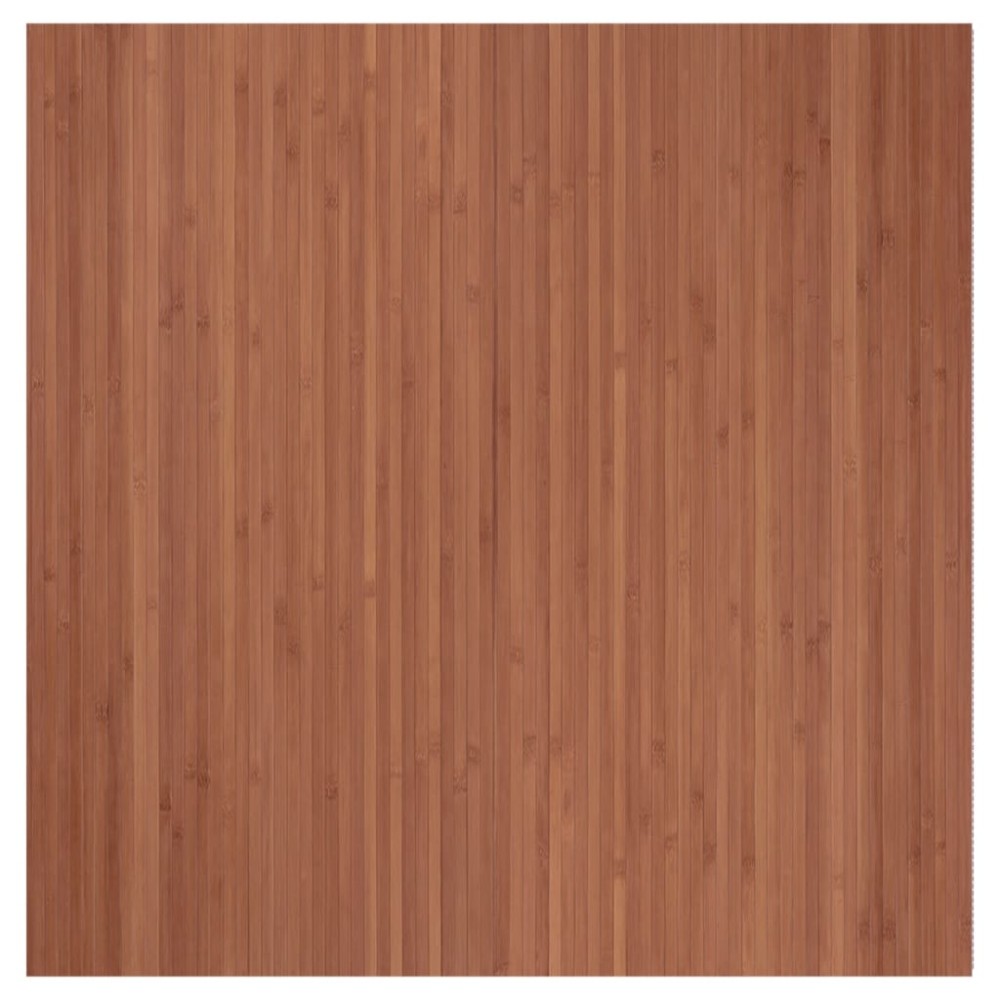 vidaXL Covor dreptunghiular, maro, 100x100 cm, bambus