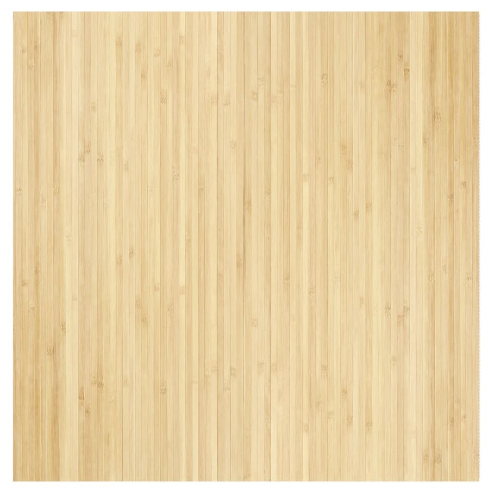 vidaXL Covor dreptunghiular, natural deschis, 100x100 cm, bambus