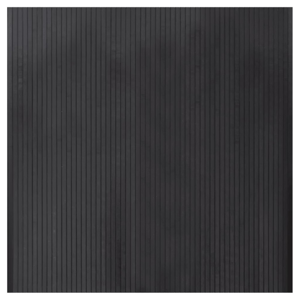 vidaXL Covor dreptunghiular, gri, 100x100 cm, bambus
