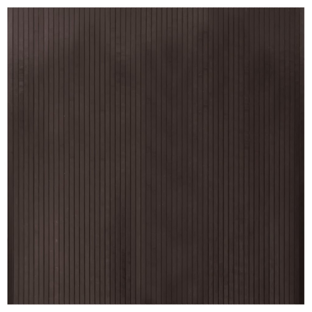 vidaXL Covor dreptunghiular, maro închis, 100x100 cm, bambus