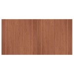 vidaXL Covor dreptunghiular, maro, 100x200 cm, bambus