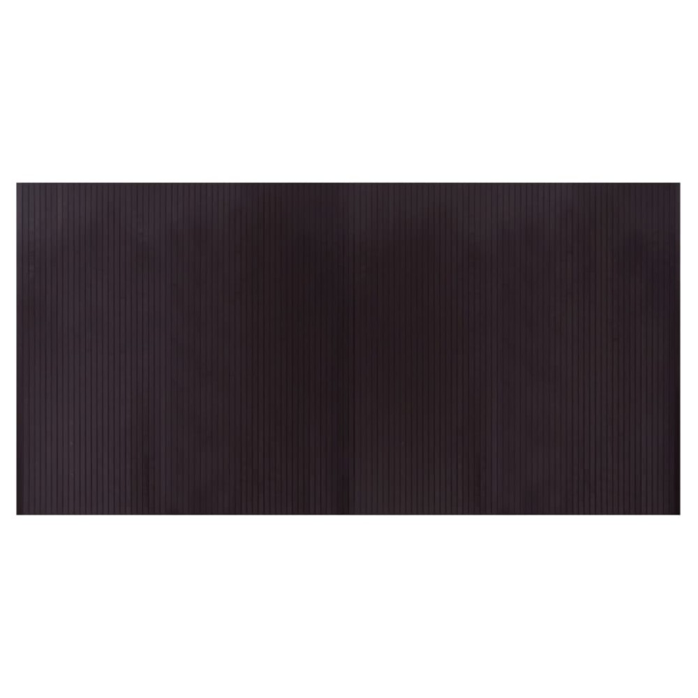 vidaXL Covor dreptunghiular, maro închis, 100x200 cm, bambus