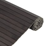 vidaXL Covor dreptunghiular, maro închis, 100x200 cm, bambus vidaXL Covor dreptunghiular, maro închis, 100x200 cm, bambus