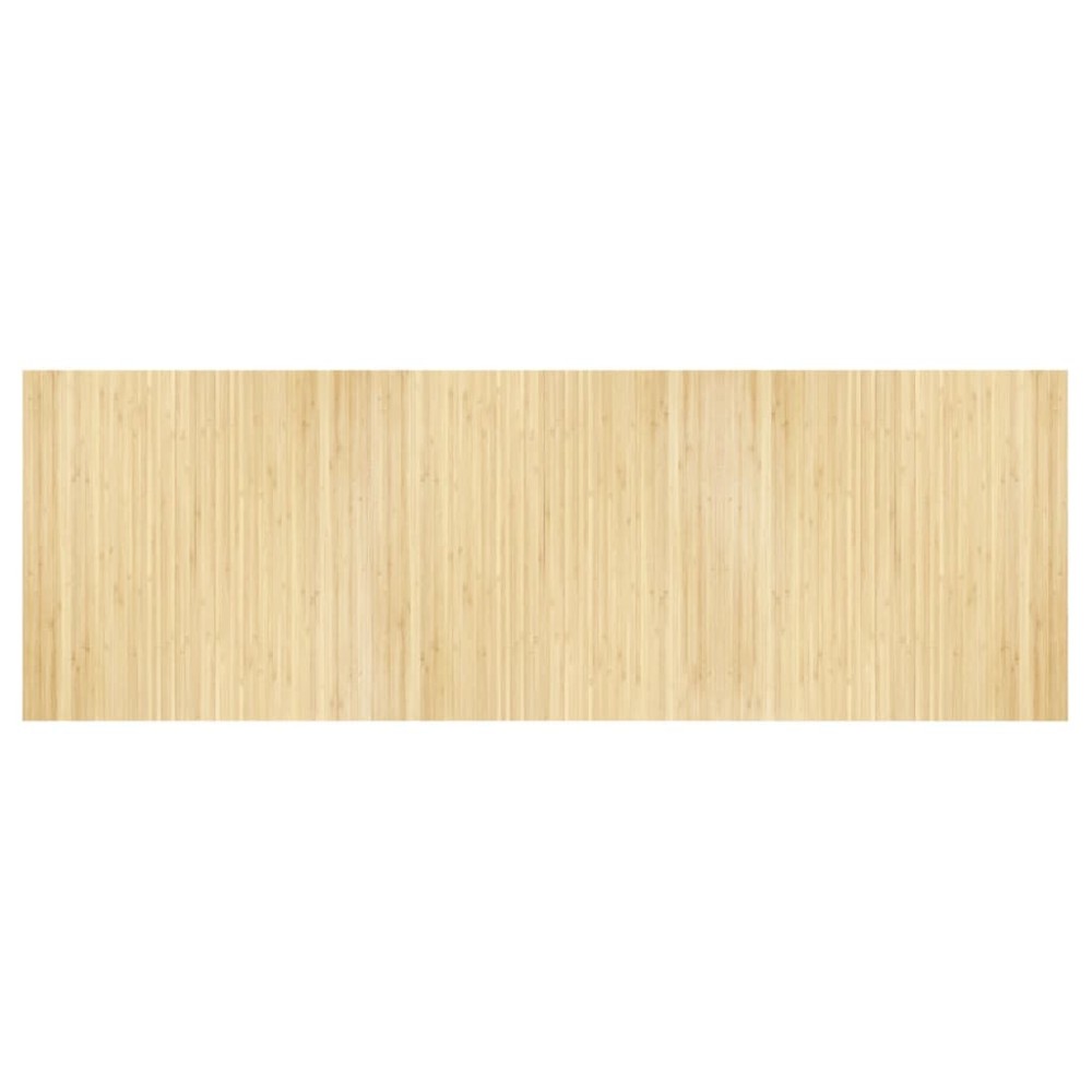 vidaXL Covor dreptunghiular, natural deschis, 100x300 cm, bambus