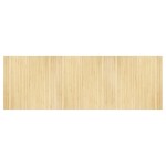 vidaXL Covor dreptunghiular, natural deschis, 100x300 cm, bambus