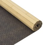 vidaXL Covor dreptunghiular, natural deschis, 100x300 cm, bambus