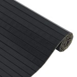 vidaXL Covor dreptunghiular, negru, 100x400 cm, bambus