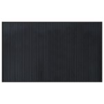 vidaXL Covor dreptunghiular, negru, 60x100 cm, bambus