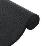 vidaXL Covor dreptunghiular, negru, 60x100 cm, bambus