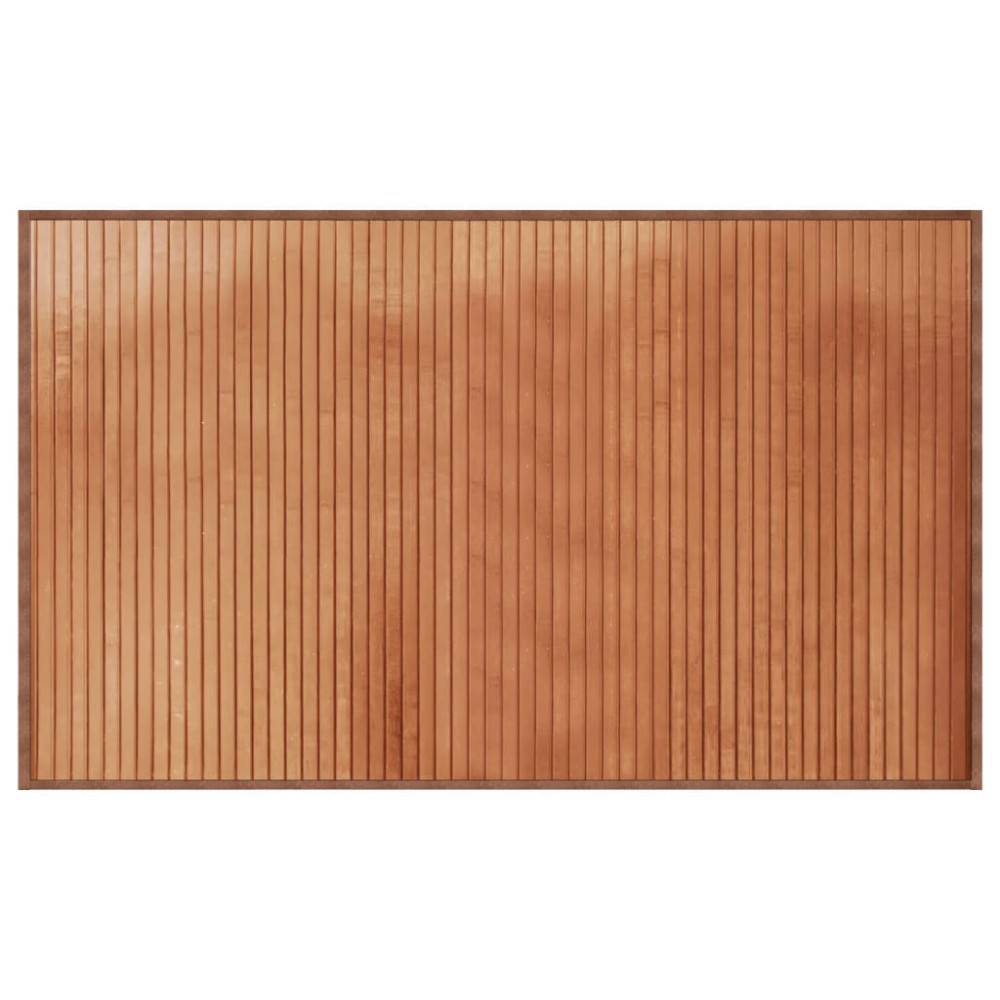 vidaXL Covor dreptunghiular, maro, 60x100 cm, bambus
