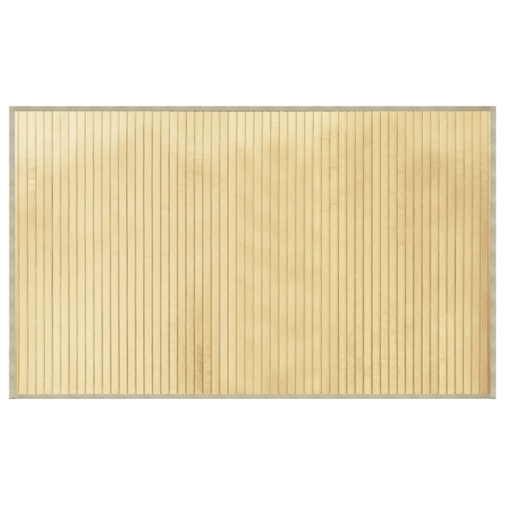 vidaXL Covor dreptunghiular, natural deschis, 60x100 cm, bambus