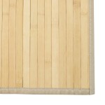 vidaXL Covor dreptunghiular, natural deschis, 60x100 cm, bambus