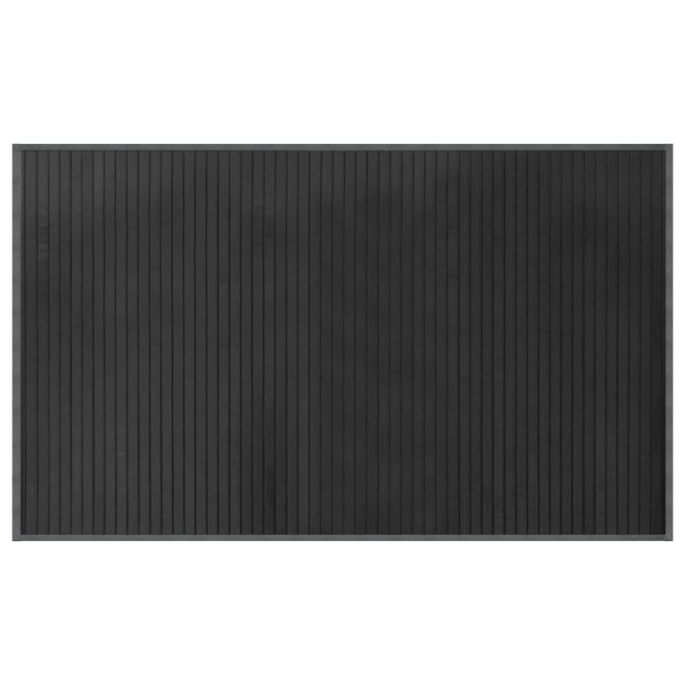 vidaXL Covor dreptunghiular, gri, 60x100 cm, bambus