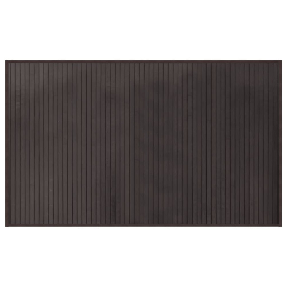 vidaXL Covor dreptunghiular, maro închis, 60x100 cm, bambus