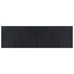 vidaXL Covor dreptunghiular, negru, 60x200 cm, bambus vidaXL Covor dreptunghiular, negru, 60x200 cm, bambus