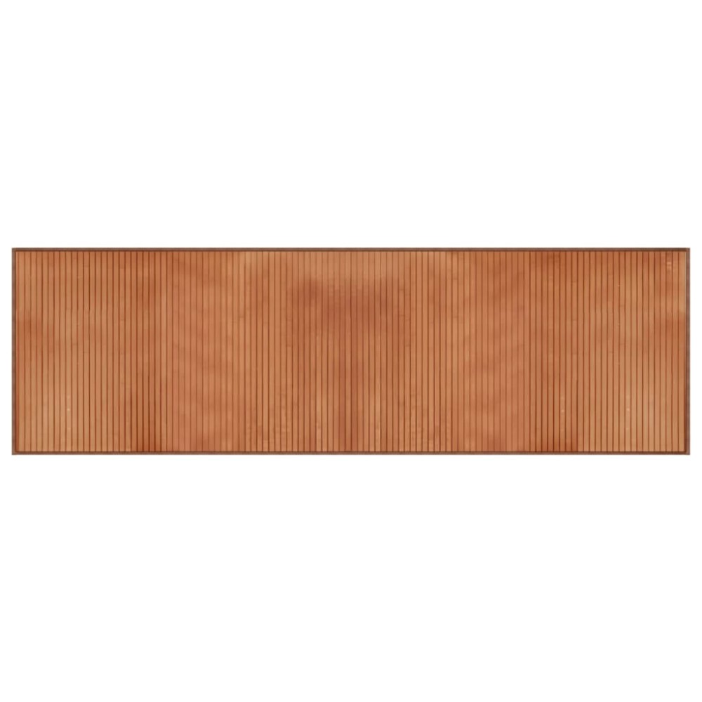 vidaXL Covor dreptunghiular, maro, 60x200 cm, bambus