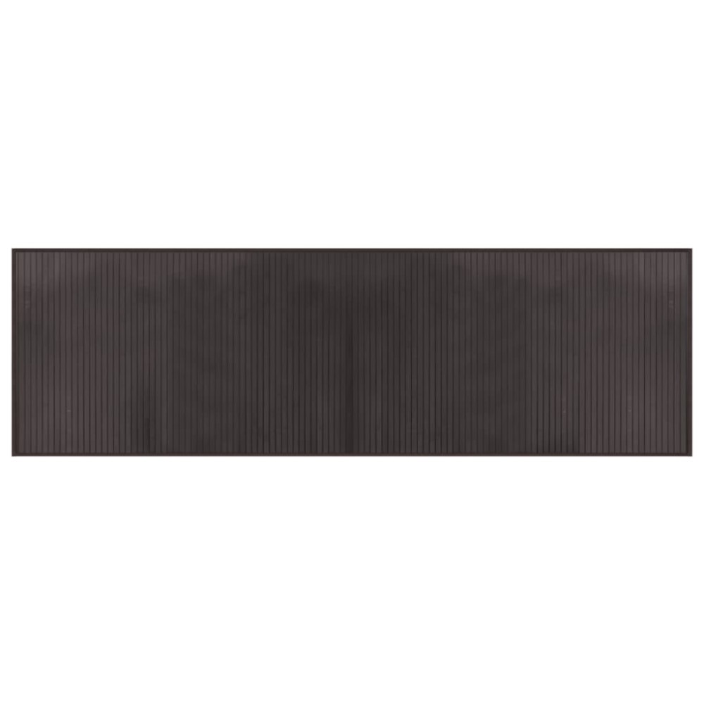 vidaXL Covor dreptunghiular, maro închis, 60x200 cm, bambus