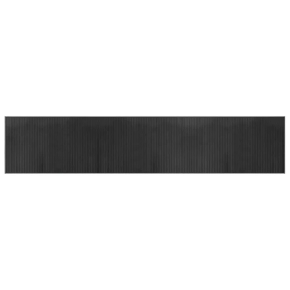 vidaXL Covor dreptunghiular, gri, 60x300 cm, bambus