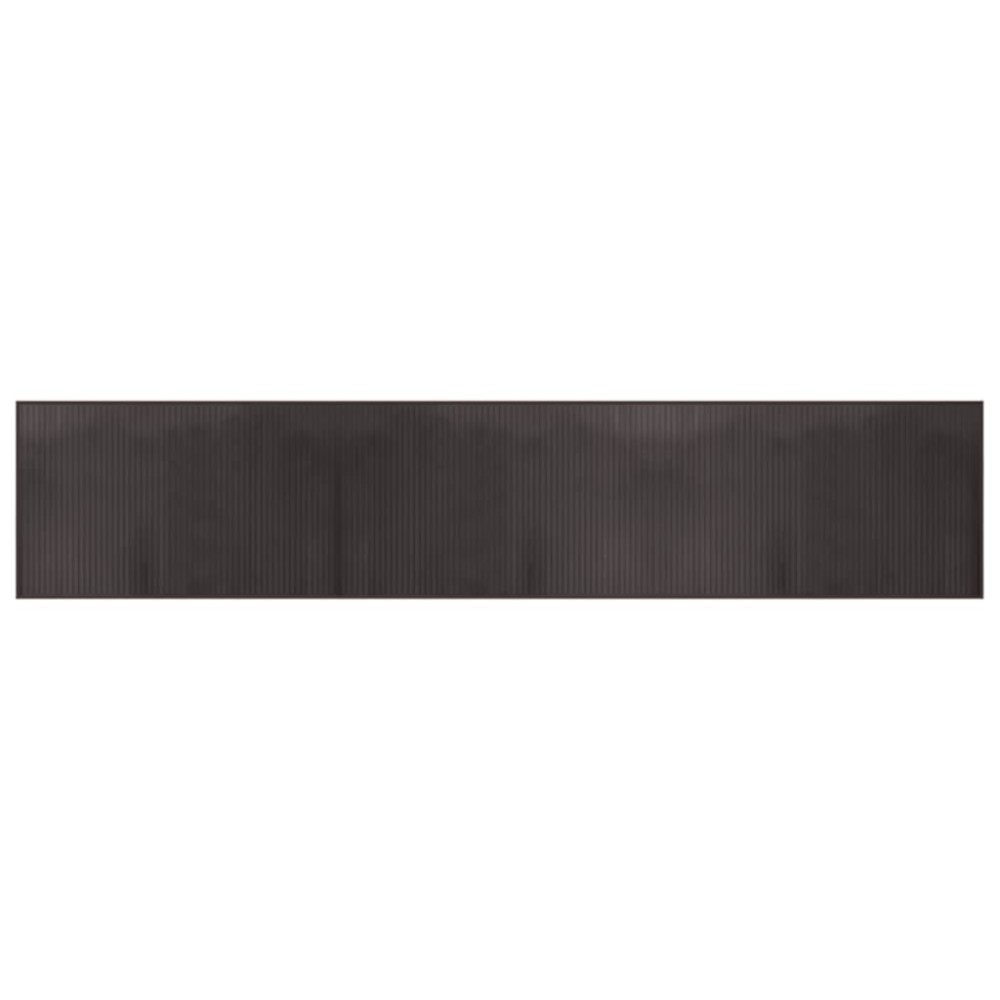 vidaXL Covor dreptunghiular, maro închis, 60x300 cm, bambus