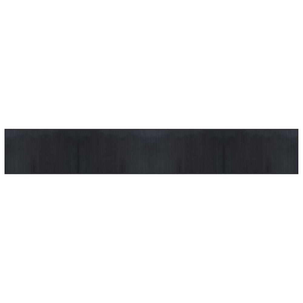 vidaXL Covor dreptunghiular, negru, 60x400 cm, bambus