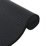 vidaXL Covor dreptunghiular, negru, 60x400 cm, bambus