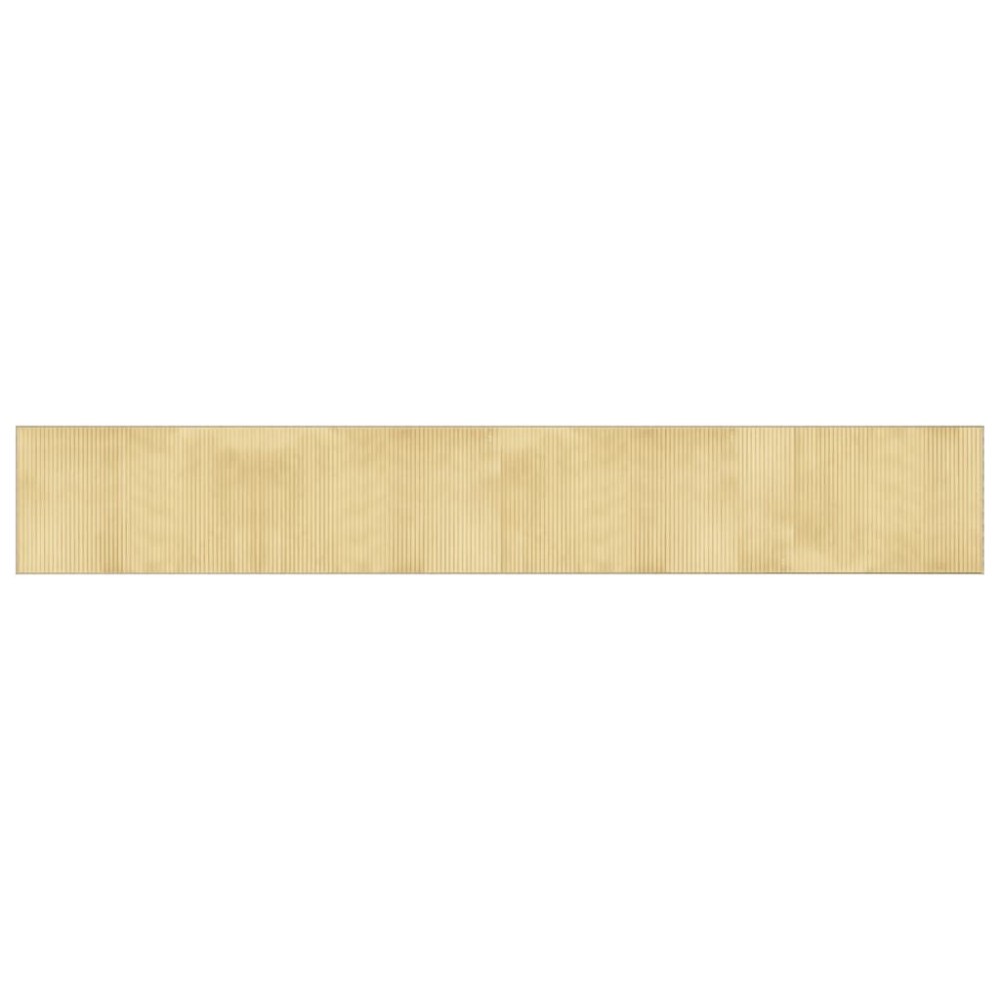 vidaXL Covor dreptunghiular, natural deschis, 60x400 cm, bambus