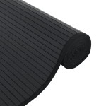 vidaXL Covor dreptunghiular, negru, 60x1000 cm, bambus vidaXL Covor dreptunghiular, negru, 60x1000 cm, bambus