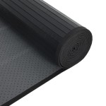 vidaXL Covor dreptunghiular, negru, 60x1000 cm, bambus vidaXL Covor dreptunghiular, negru, 60x1000 cm, bambus
