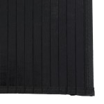 vidaXL Covor dreptunghiular, negru, 60x1000 cm, bambus vidaXL Covor dreptunghiular, negru, 60x1000 cm, bambus