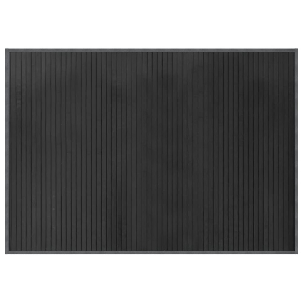 vidaXL Covor dreptunghiular, gri, 70x100 cm, bambus