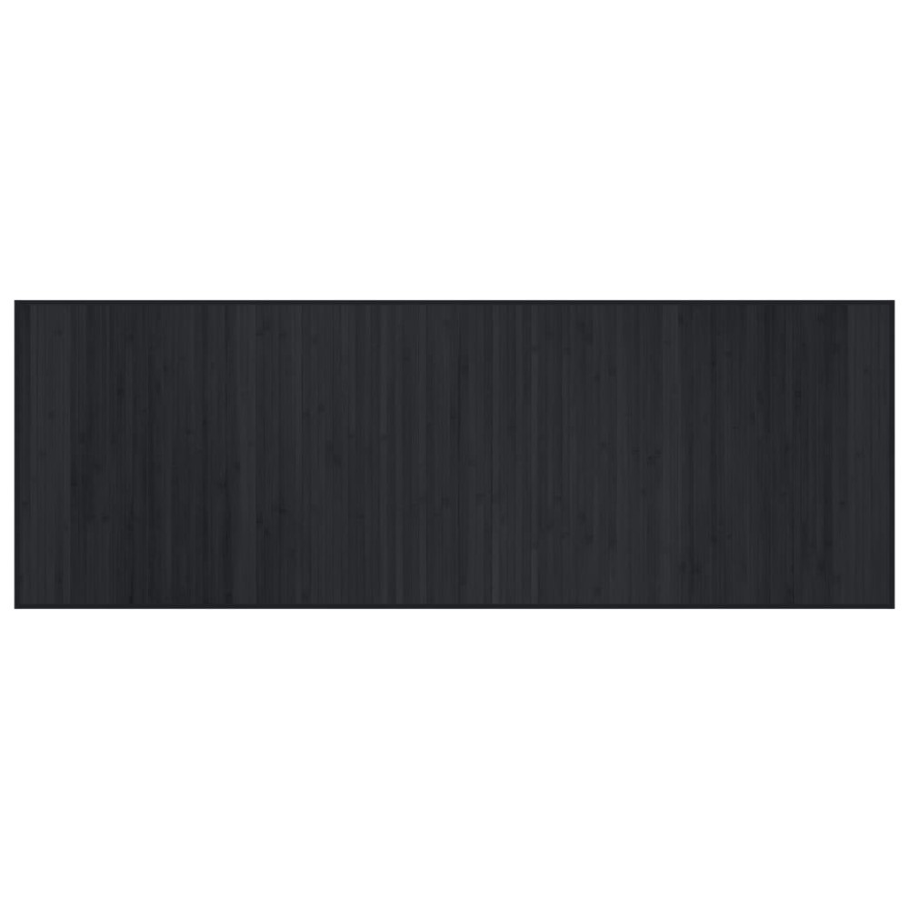 vidaXL Covor dreptunghiular, negru, 70x200 cm, bambus