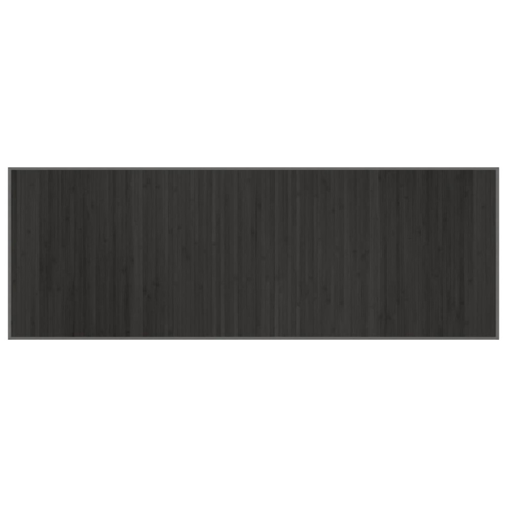 vidaXL Covor dreptunghiular, gri, 70x200 cm, bambus