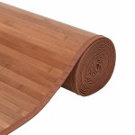 vidaXL Covor dreptunghiular, maro, 70x300 cm, bambus
