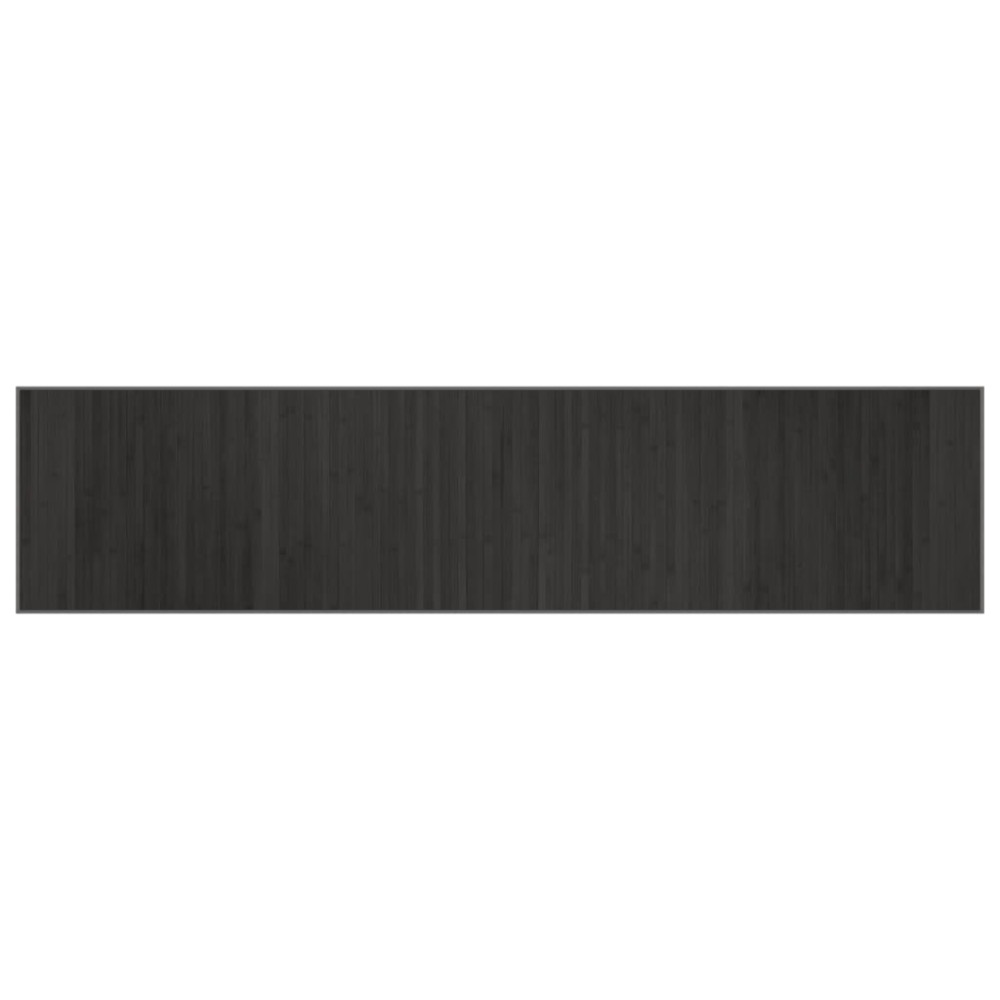 vidaXL Covor dreptunghiular, gri, 70x300 cm, bambus