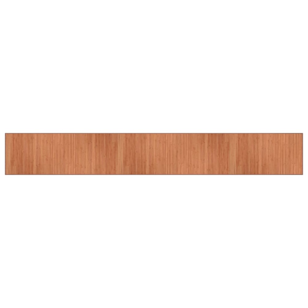 vidaXL Covor dreptunghiular, maro, 70x500 cm, bambus
