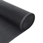 vidaXL Covor dreptunghiular, gri, 70x1000 cm, bambus