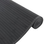 vidaXL Covor dreptunghiular, negru, 80x100 cm, bambus
