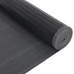 vidaXL Covor dreptunghiular, negru, 80x100 cm, bambus