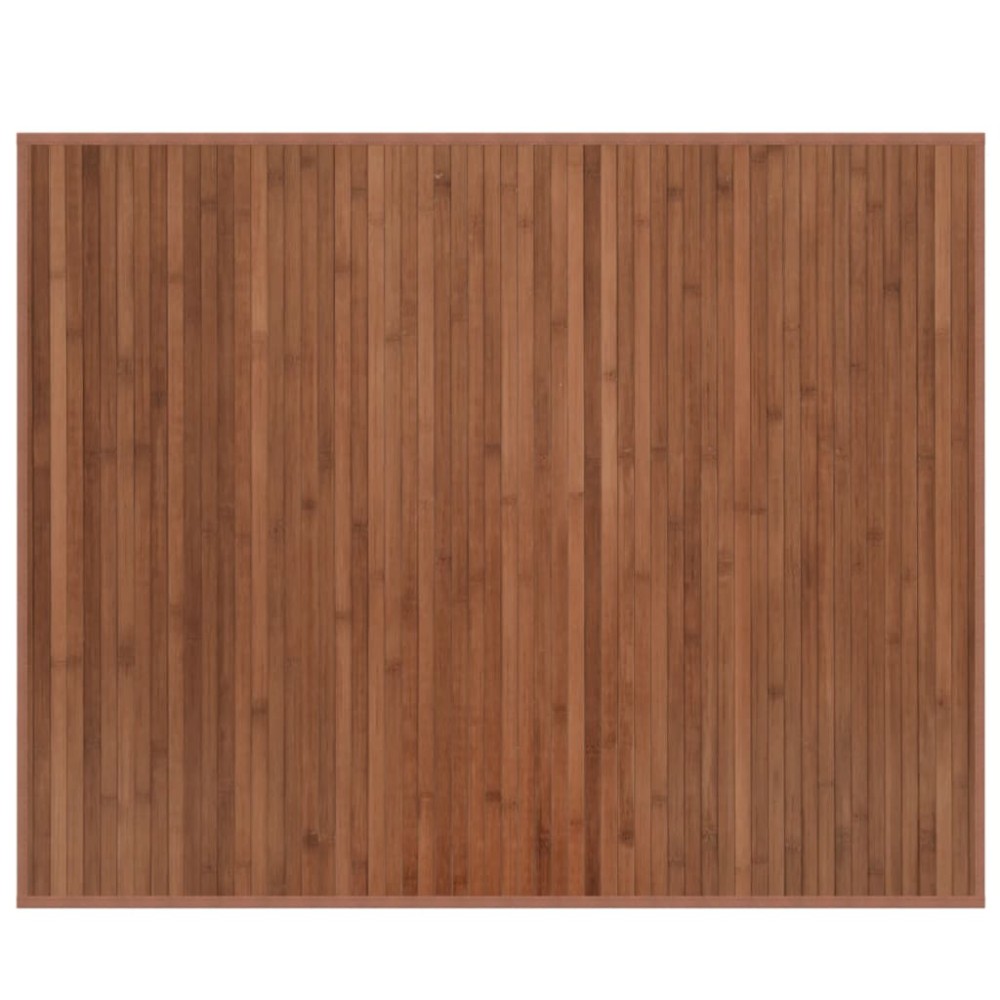 vidaXL Covor dreptunghiular, maro, 80x100 cm, bambus
