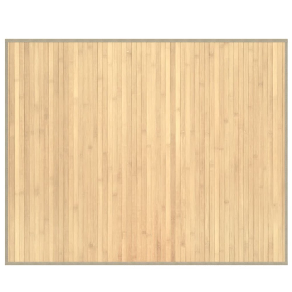 vidaXL Covor dreptunghiular, natural deschis, 80x100 cm, bambus