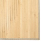 vidaXL Covor dreptunghiular, natural deschis, 80x100 cm, bambus