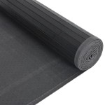 vidaXL Covor dreptunghiular, negru, 80x200 cm, bambus